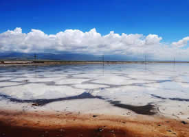爆火之前的茶卡盐湖，真正的“天空之镜”，天高云淡