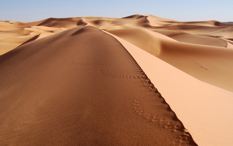 点击大图看下一张：高清沙漠风景图片
