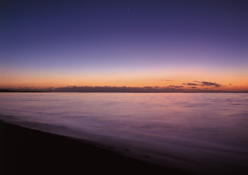 点击大图看下一张：海边唯美日落图片