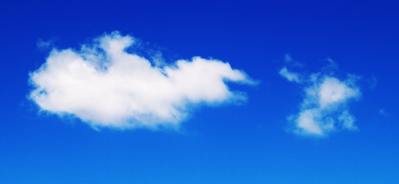 点击大图看下一张：蓝天中的白云图片