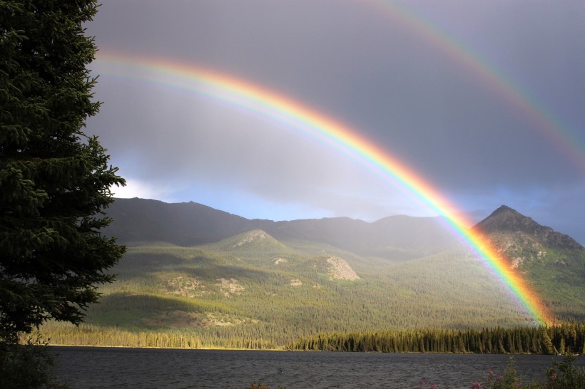 点击大图看下一张：美丽的彩虹图片