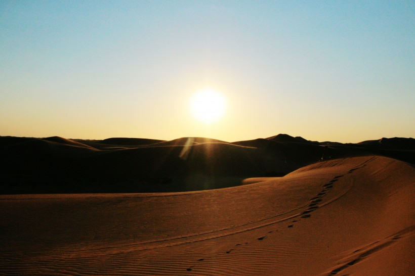 点击大图看下一张：广阔的沙漠风景图片