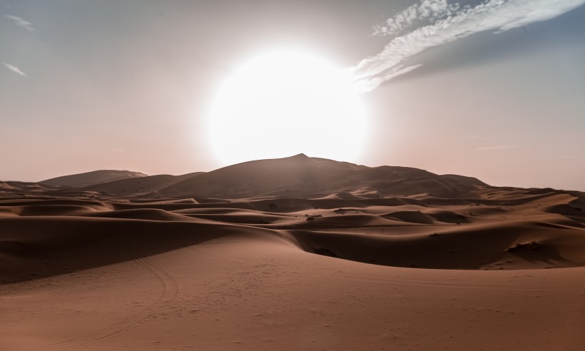 点击大图看下一张：荒芜的沙漠风光图片