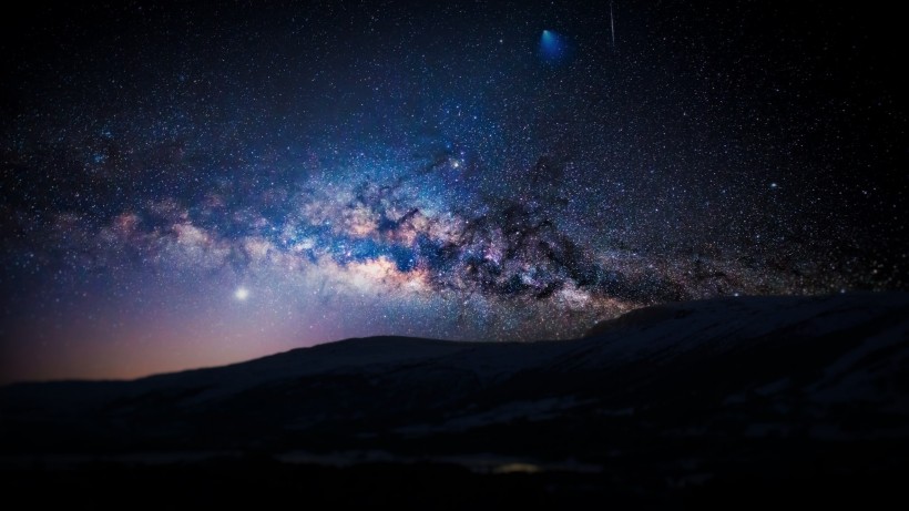 点击大图看下一张：浩瀚的星空银河风景图片