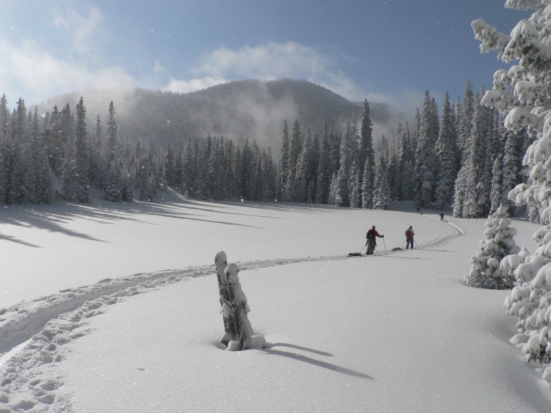 点击大图看下一张：白茫茫的雪景图片