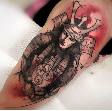 点击大图看下一张：18张精品欧美暗黑风格纹身图案