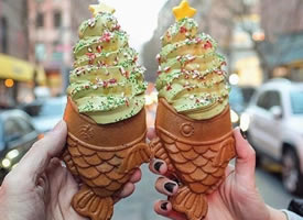 火遍纽约的鲷鱼饼冰淇淋图片欣赏