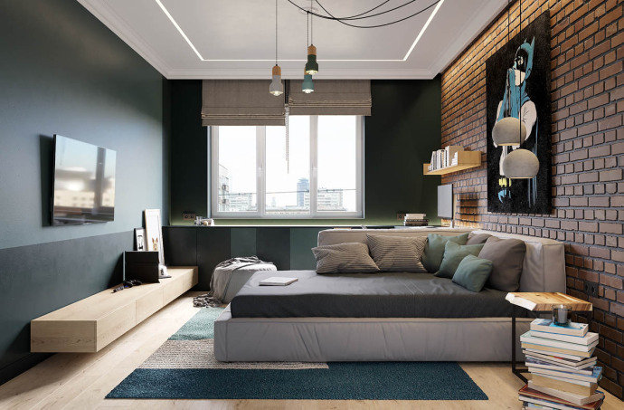 点击大图看下一张：一套优雅个性的公寓设计，真的很酷