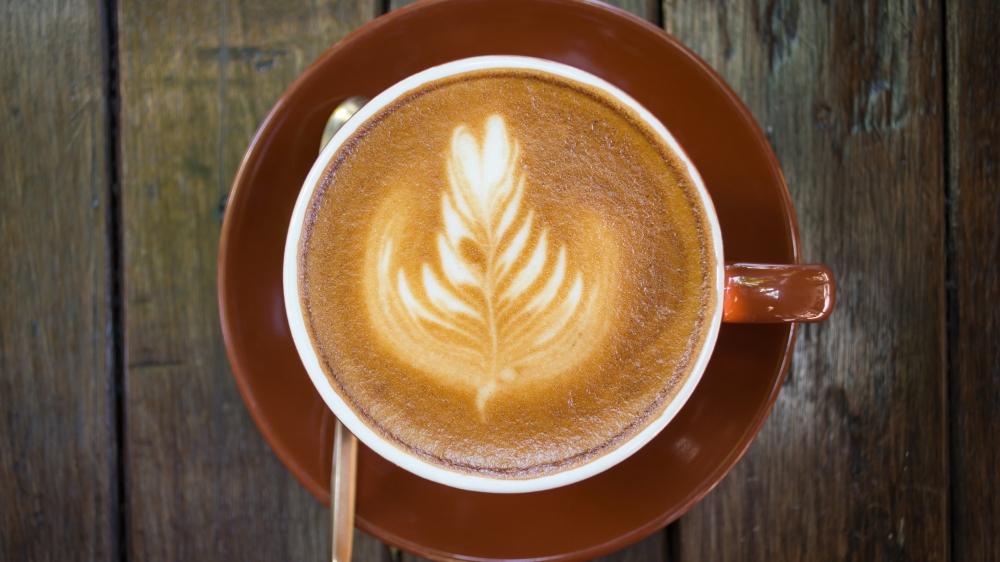 点击大图看下一张：提神的饮品咖啡拉花图片