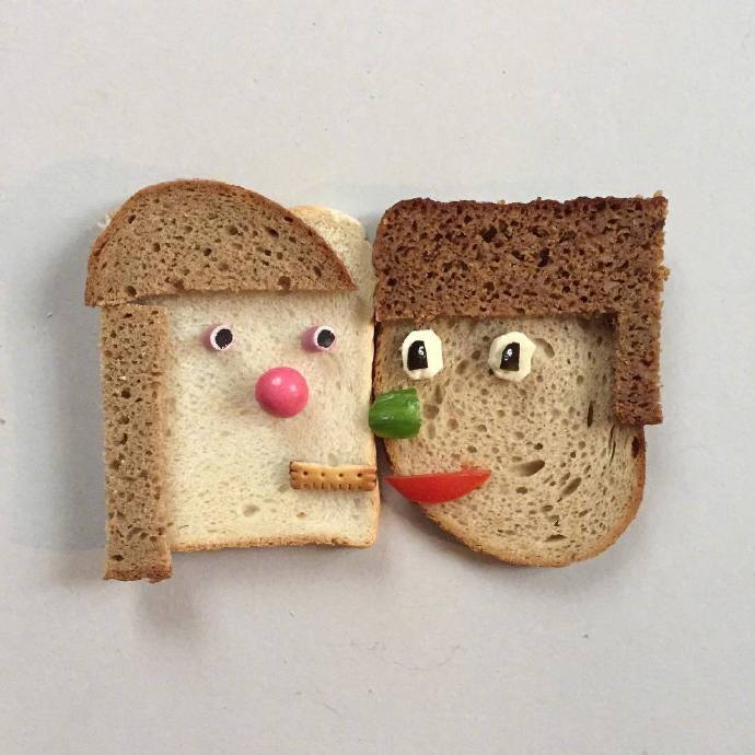 点击大图看下一张：一嘴超级有趣的创意面包吐司图片欣赏