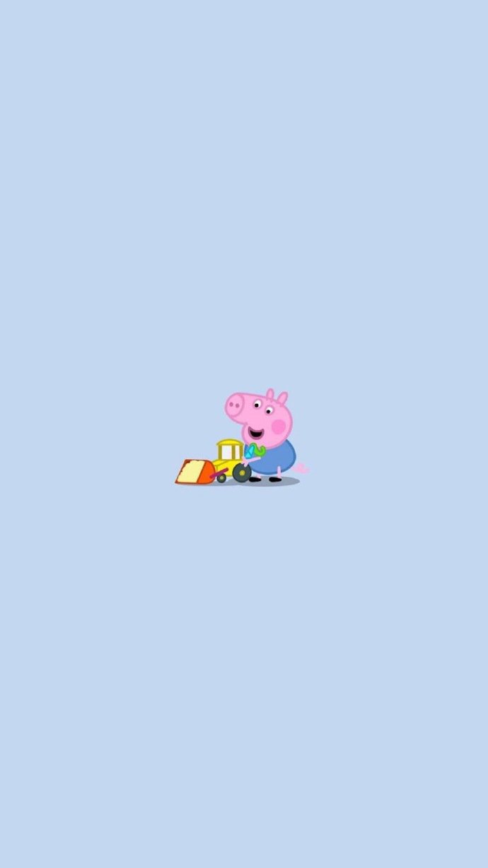 点击大图看下一张：超可爱的小猪佩奇情侣壁纸