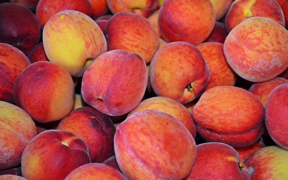 点击大图看下一张：一组油桃和水蜜桃的特写图片欣赏