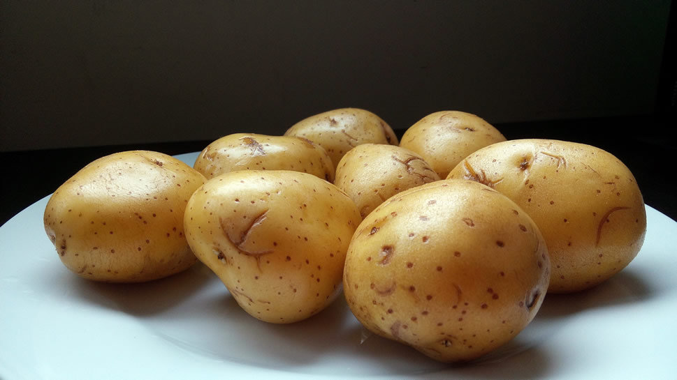 点击大图看下一张：土豆的外形有多种，不同的品种，它的外形是不同的