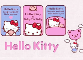 萌萌的Hello Kitty壁纸 看着就好软妹