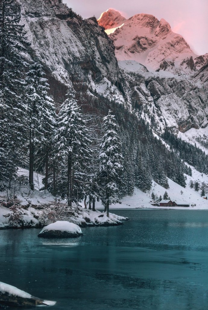 点击大图看下一张：雪中的大自然是这般美丽 美景图片欣赏