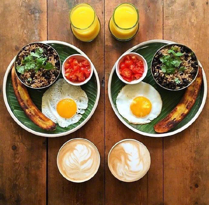 点击大图看下一张：今日份两人早餐，早上一定要吃好一天才能元气满满
