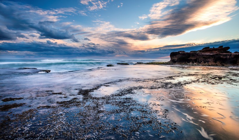 点击大图看下一张：澳大利亚摩林顿半岛海滩风景图片