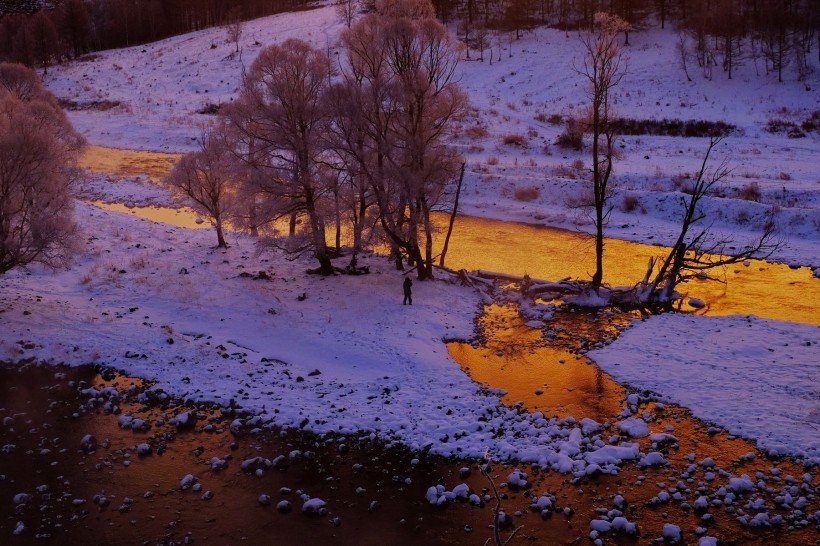 点击大图看下一张：内蒙古阿尔山国家森林公园冬景图片