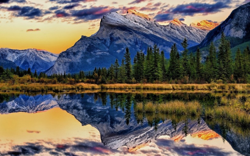 点击大图看下一张：加拿大阿尔伯塔自然风景图片
