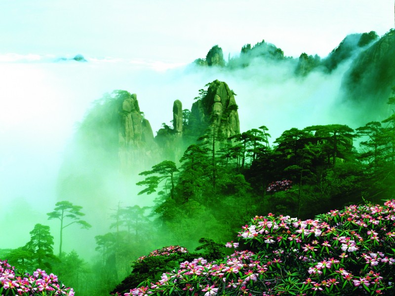 点击大图看下一张：安徽黄山风景图片