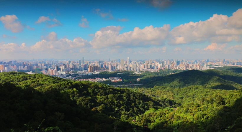 点击大图看下一张：夏日广州白云山风景图片