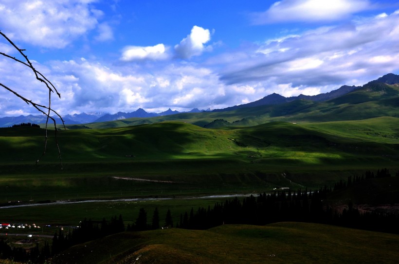 点击大图看下一张：新疆伊犁班禅沟风景图片