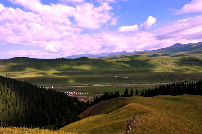 点击大图看下一张：新疆伊犁班禅沟风景图片