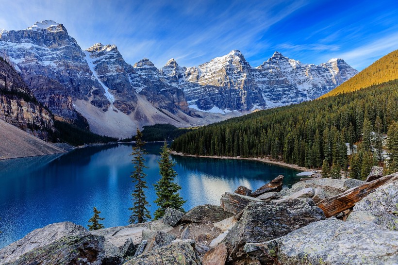 点击大图看下一张：加拿大班芙国家公园图片