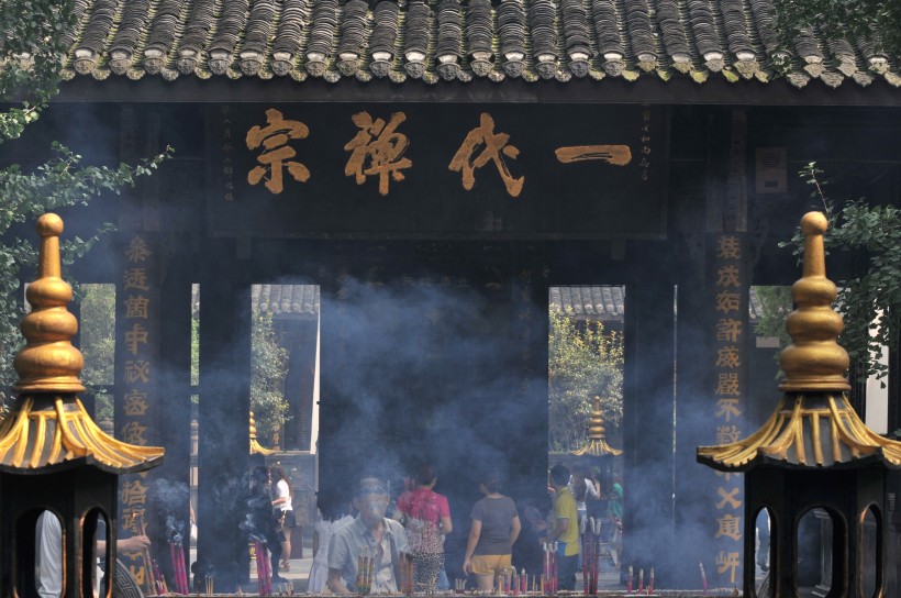 点击大图看下一张：四川新都佛教圣地宝光寺风景图片