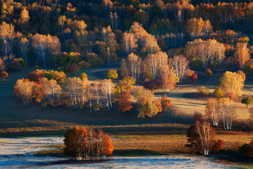 点击大图看下一张：河北坝上秋季风景图片