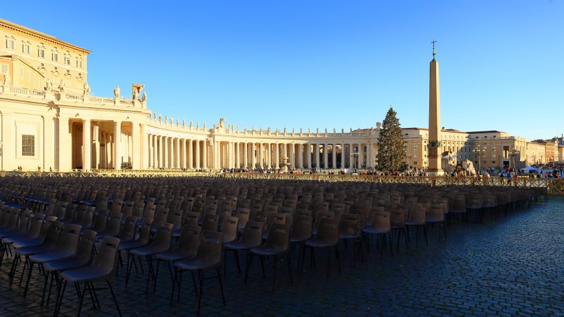点击大图看下一张：梵蒂冈圣彼得大教堂风景图片