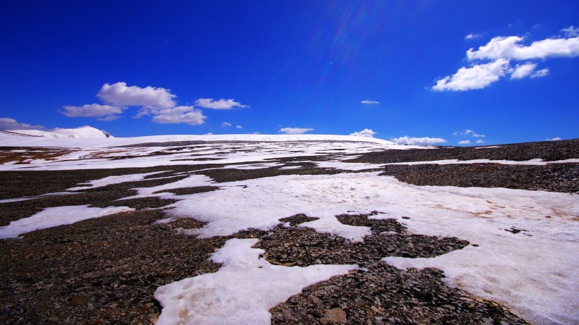 点击大图看下一张：青海八一冰川风景图片