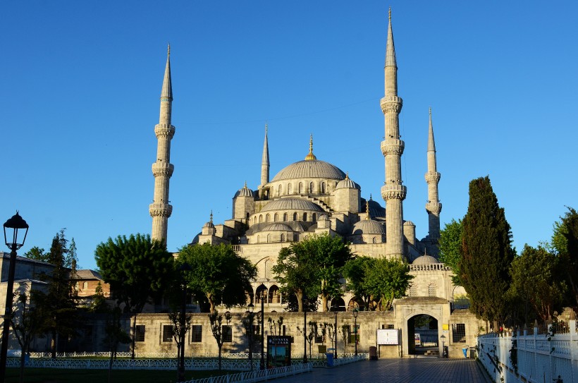 点击大图看下一张：土耳其蓝色清真寺图片
