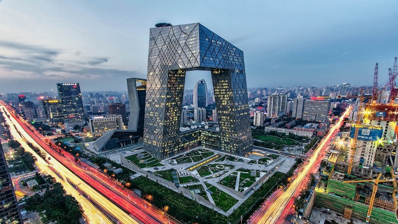 点击大图看下一张：北京国贸大厦建筑图片