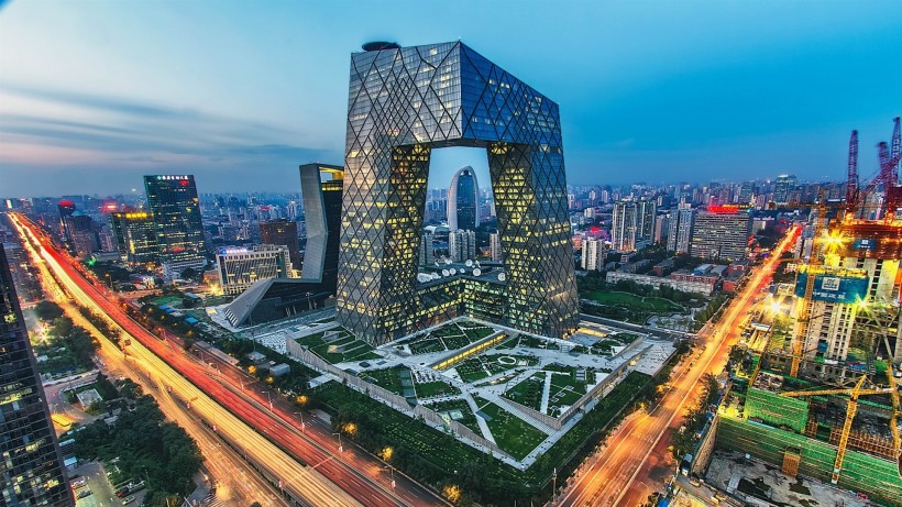 点击大图看下一张：北京国贸大厦建筑图片