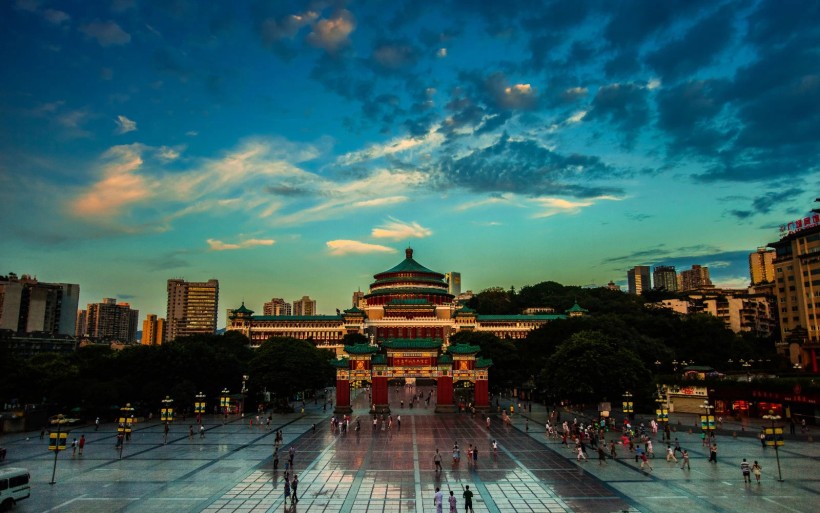 点击大图看下一张：重庆山城夜景图片