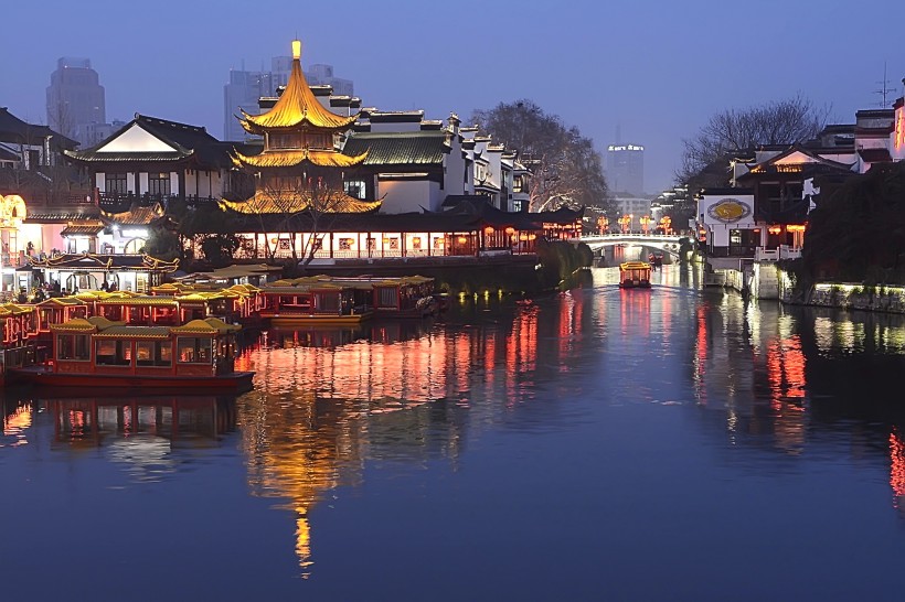 点击大图看下一张：南京夫子庙风景图片