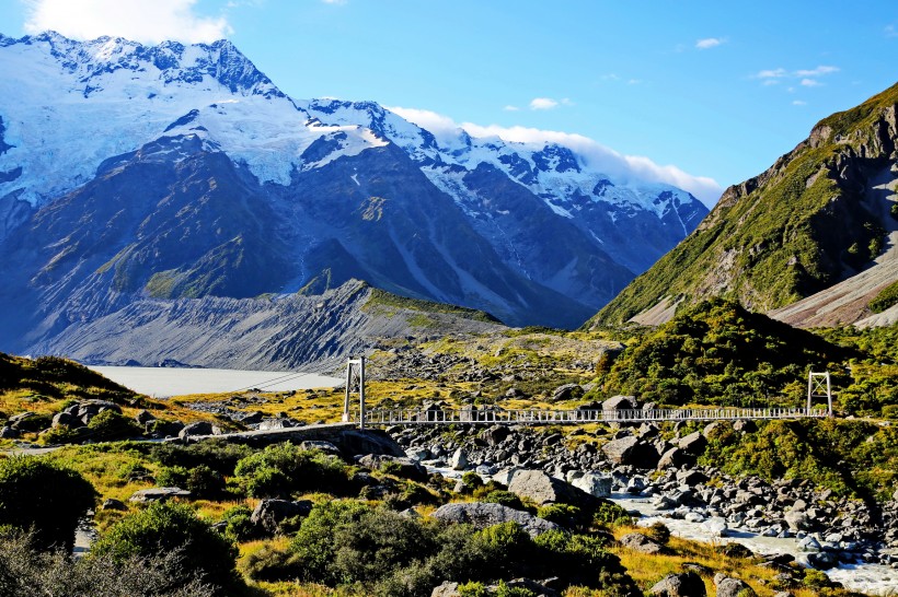 点击大图看下一张：新西兰库克山风景图片