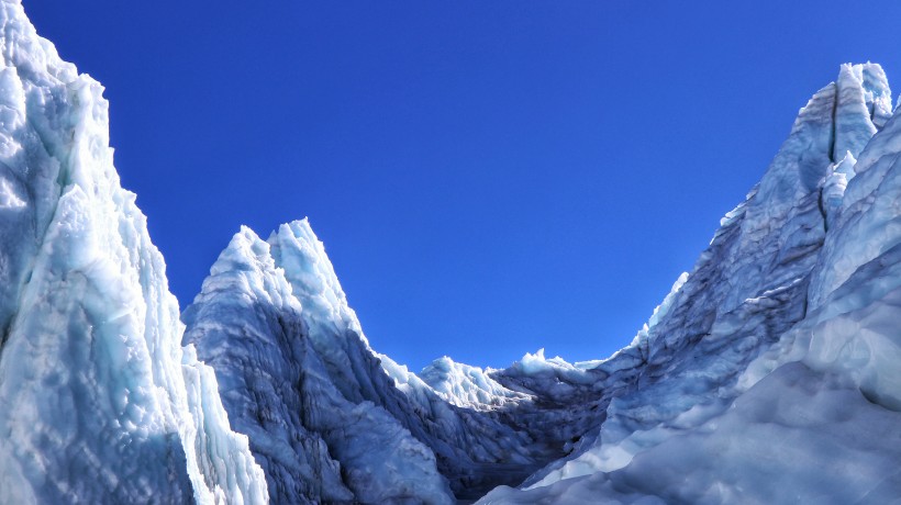 点击大图看下一张：西藏措嘉冰川风景图片