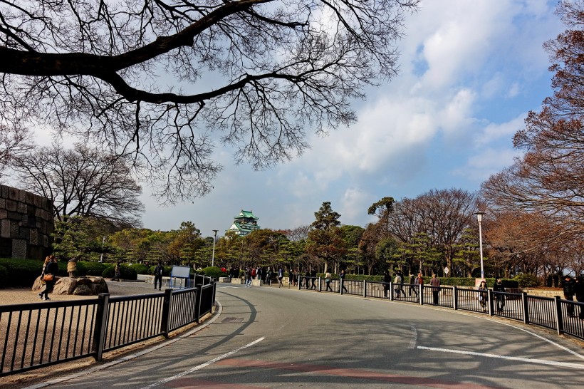 点击大图看下一张：日本大阪石头城风景图片