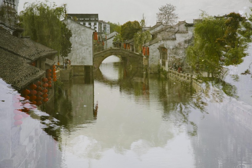 点击大图看下一张：江苏无锡荡口古镇风景图片