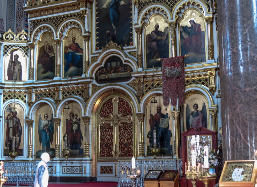点击大图看下一张：芬兰赫尔辛基乌斯别斯基东正教教堂建筑风景图片