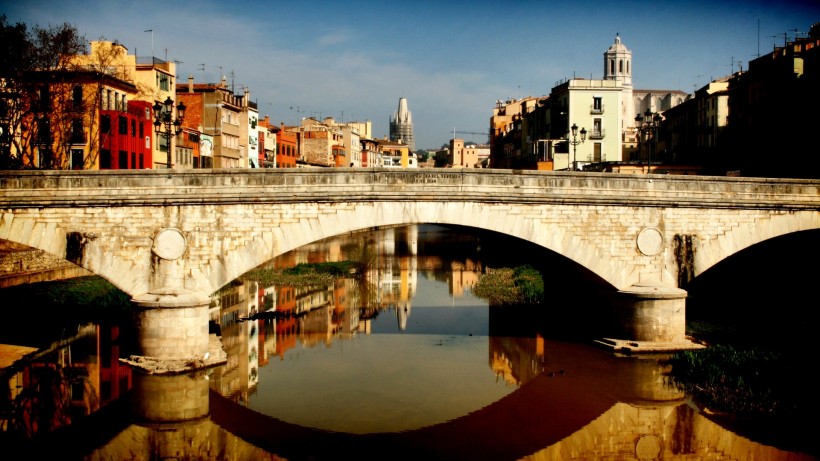 点击大图看下一张：欧洲桥梁与城市风景图片