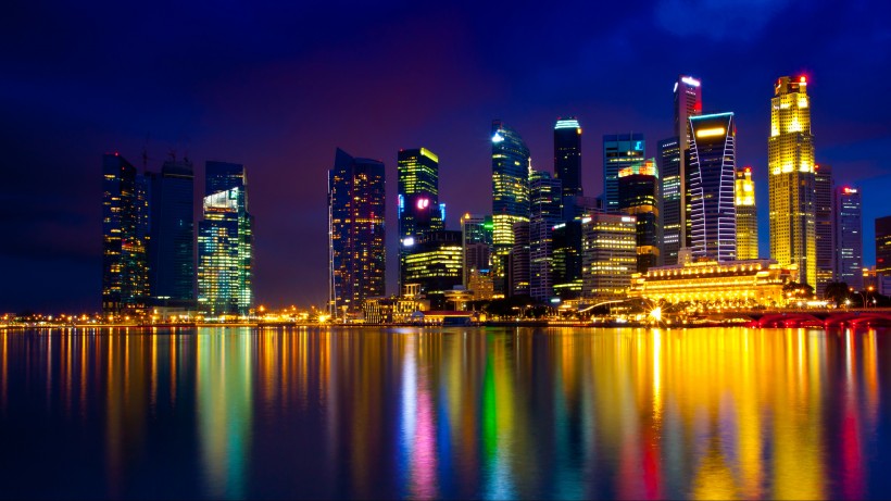 点击大图看下一张：新加坡滨海湾花园风景图片