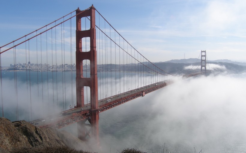 点击大图看下一张：美国旧金山金门大桥图片