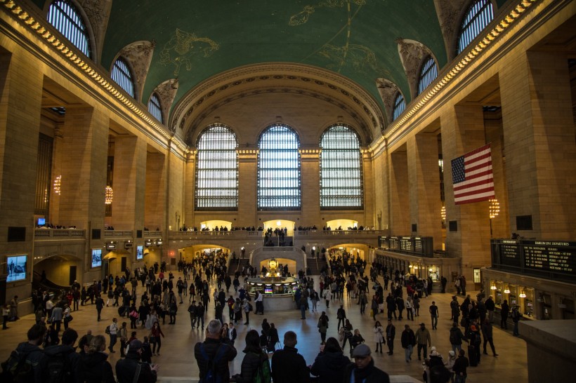 点击大图看下一张：美国纽约大中央车站风景图片