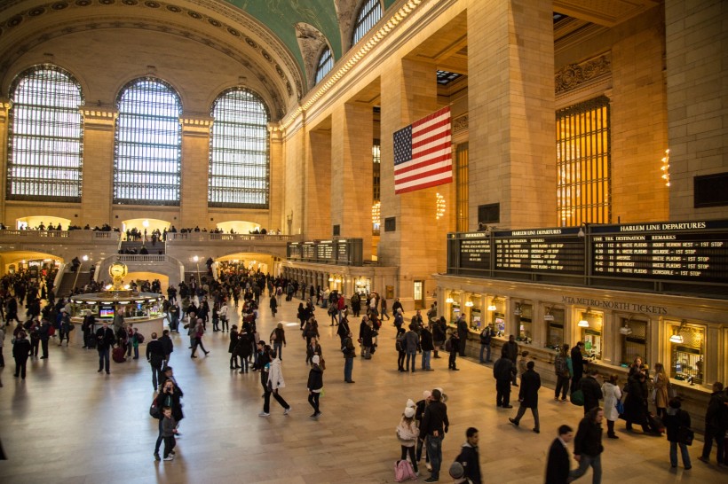点击大图看下一张：美国纽约大中央车站风景图片