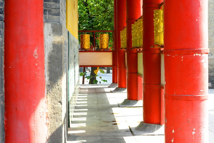 点击大图看下一张：陕西西安广仁寺风景图片