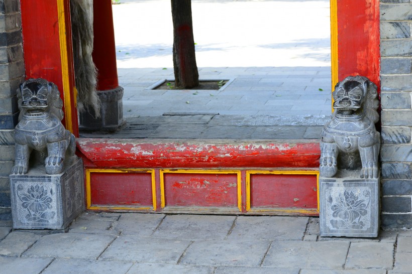 点击大图看下一张：陕西西安广仁寺风景图片