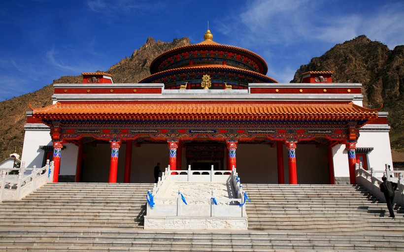 点击大图看下一张：内蒙古阿拉善左旗广宗寺风景图片